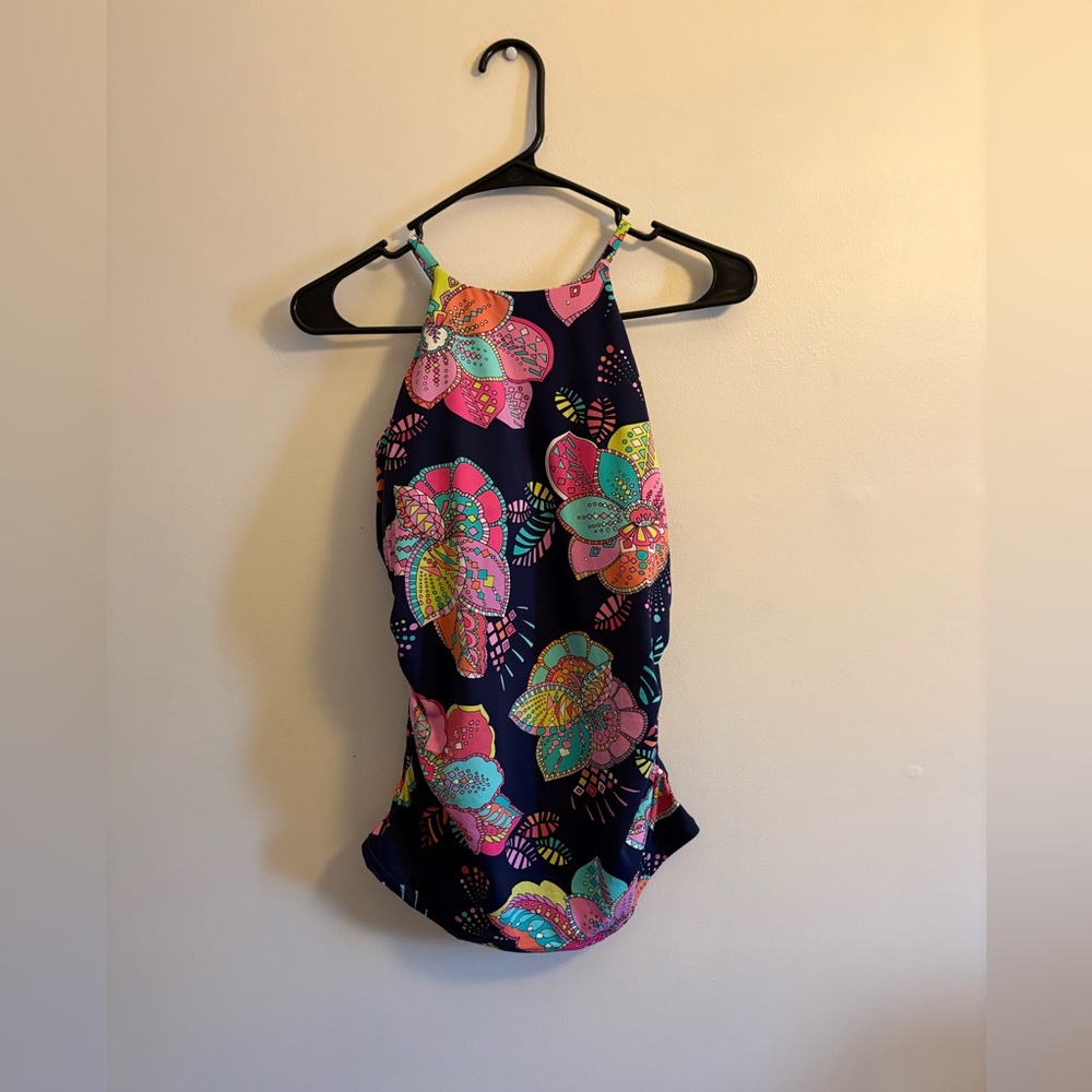 Floral Swim Halter Top